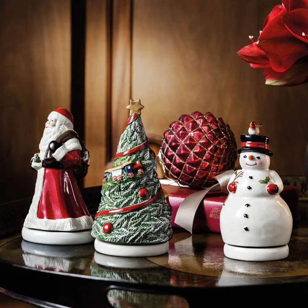 Villeroy & Boch Nostalgic Melody Babbo Natale Girevole Statuetta in Porcellana