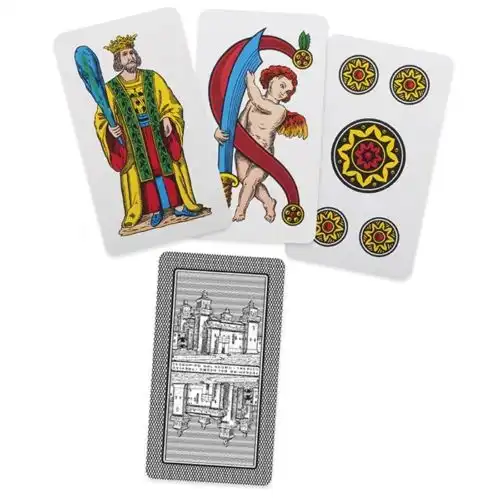 Mazzo di Carte da Gioco Italiane Regionali Romagnole in Plastica per Giocare