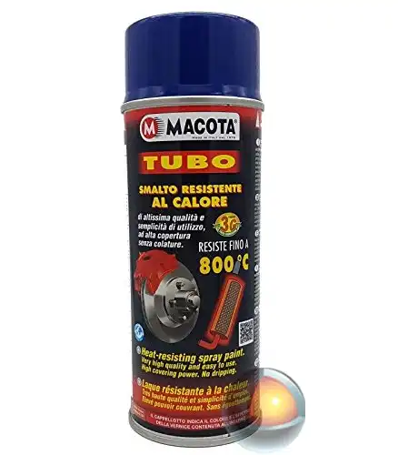Macota Alte Temperature Vernice Spray Pinze Freno Marmitte Tuning Tubo Blu