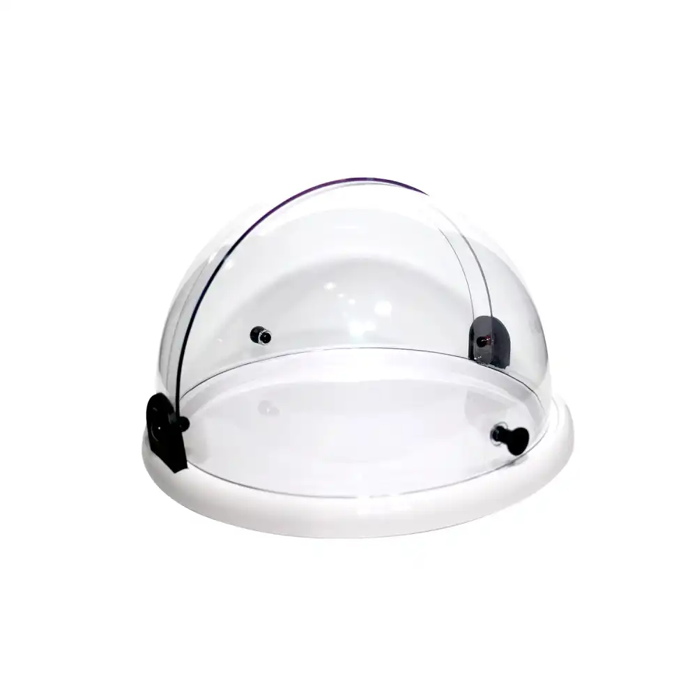 Vetrinetta Moon Piccola Vetrina Espositiva Rotonda da Banco Per Bar D38X22H cm