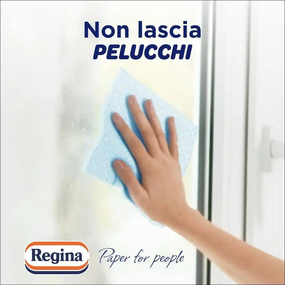 15x Regina Blitz Asciugone Carta Carta Rotoloni 3 Veli da 1500 Maxi Fogli