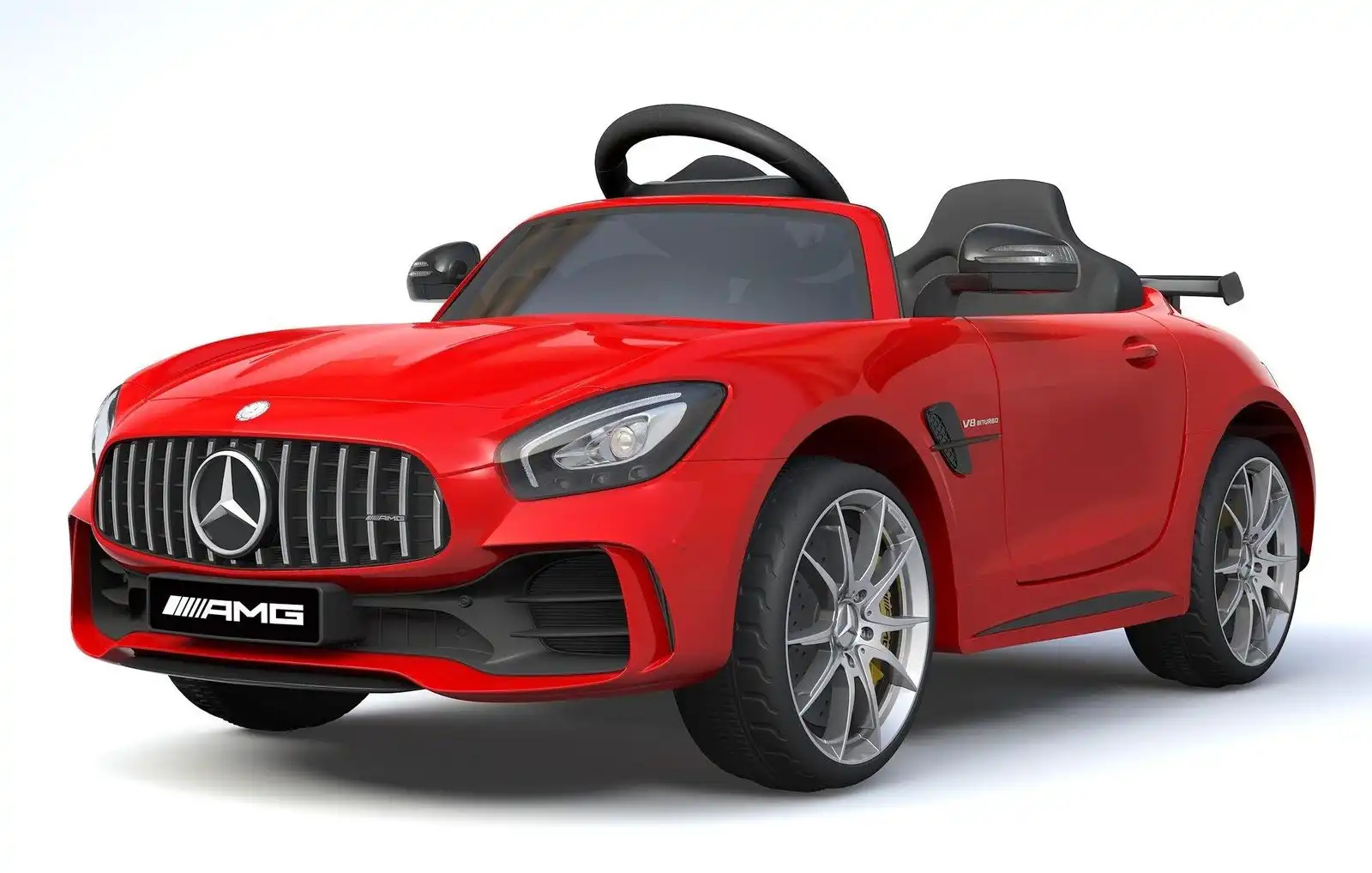 Auto Macchina Elettrico Per Bambini Mercedes AMG GTR 12V Rosso Con Luci e Suoni