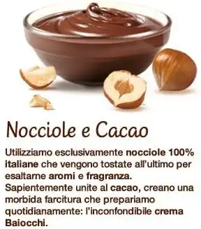 4 Confezioni di Mulino Bianco Biscotti Baiocchi con Crema alla Nocciola e Cacao