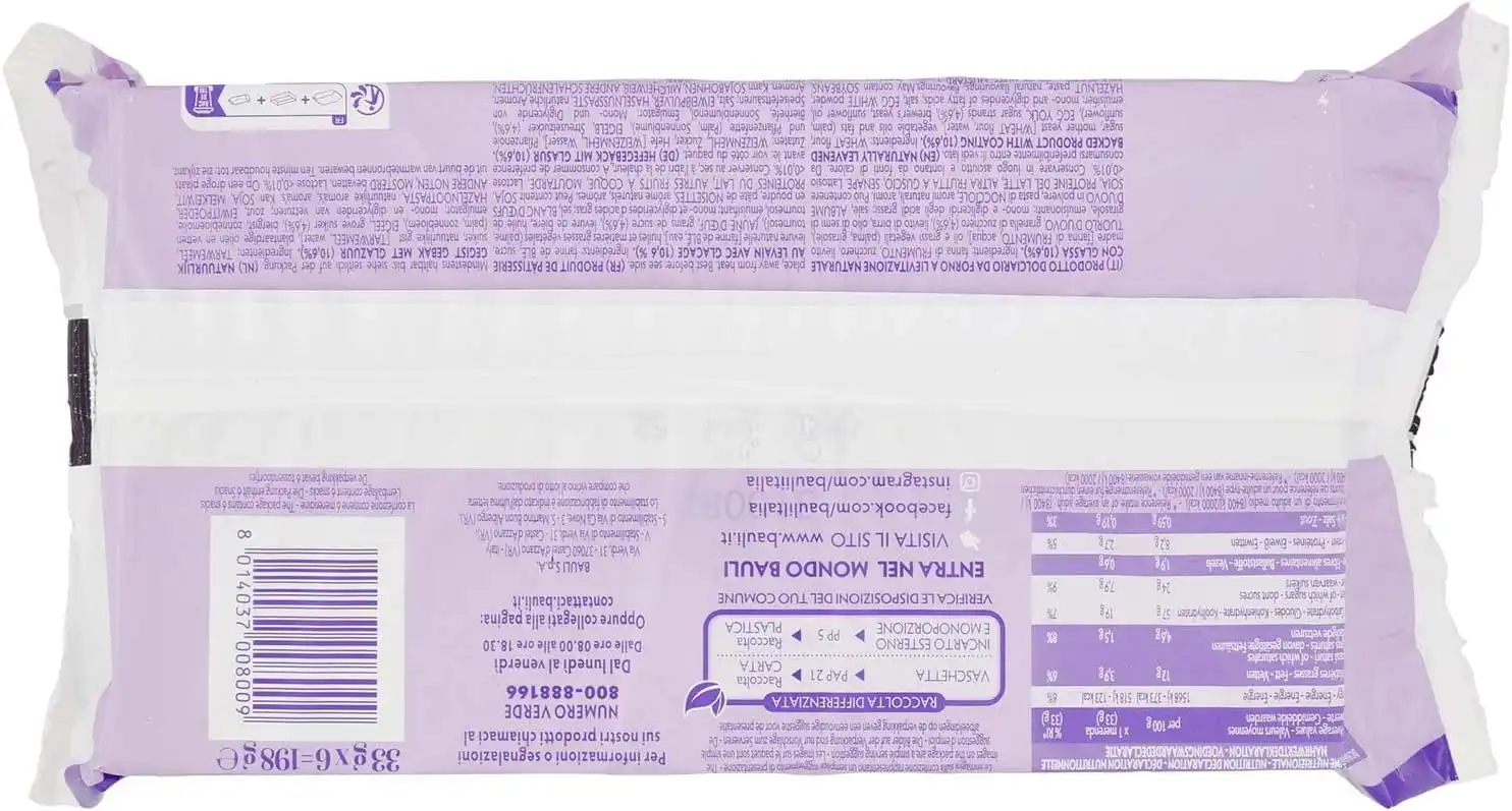12x Bauli Buondì L'Originale Merenda Merendina 198gr Confezione da 6 Merendine