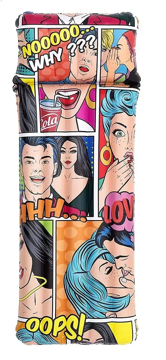 Materassino Gonfiabile Pop Comics Bestway 183X71 cm Float'n Fashion Mare Piscina