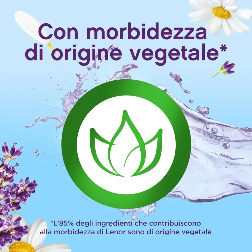 5x Lenor Ammorbidente Lavatrice Concentrato 430 Lavaggi (5x86) Fragr. Portofino