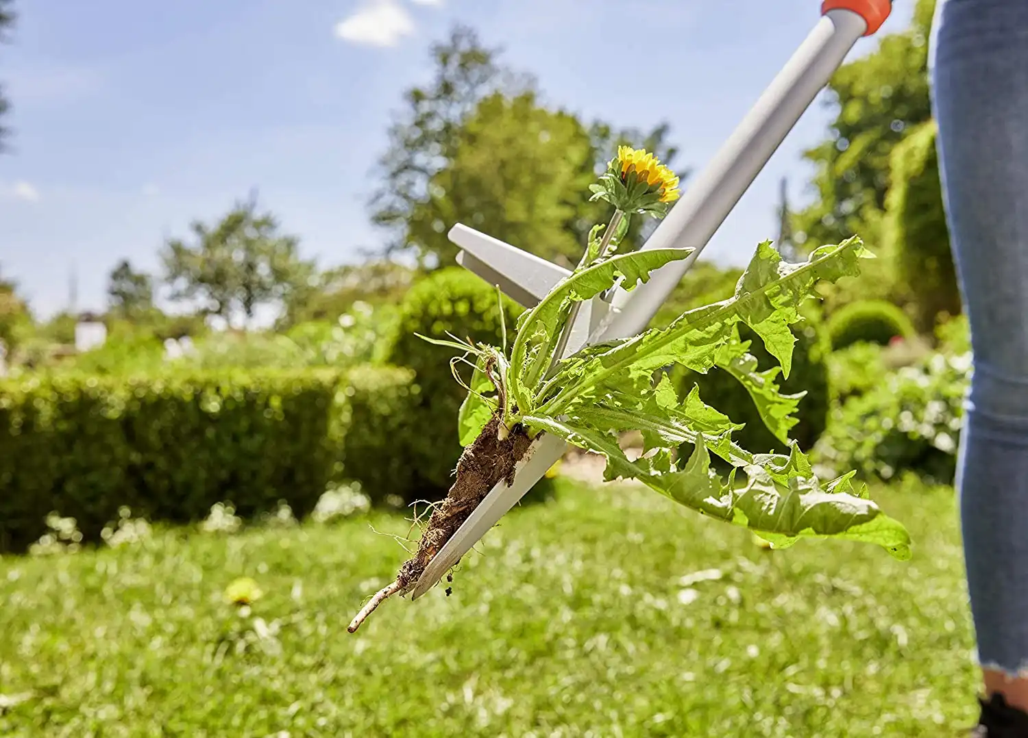 Gardena Estrattore Per Erbacce Estirpatore Piante con Comodo Poggiapiedi