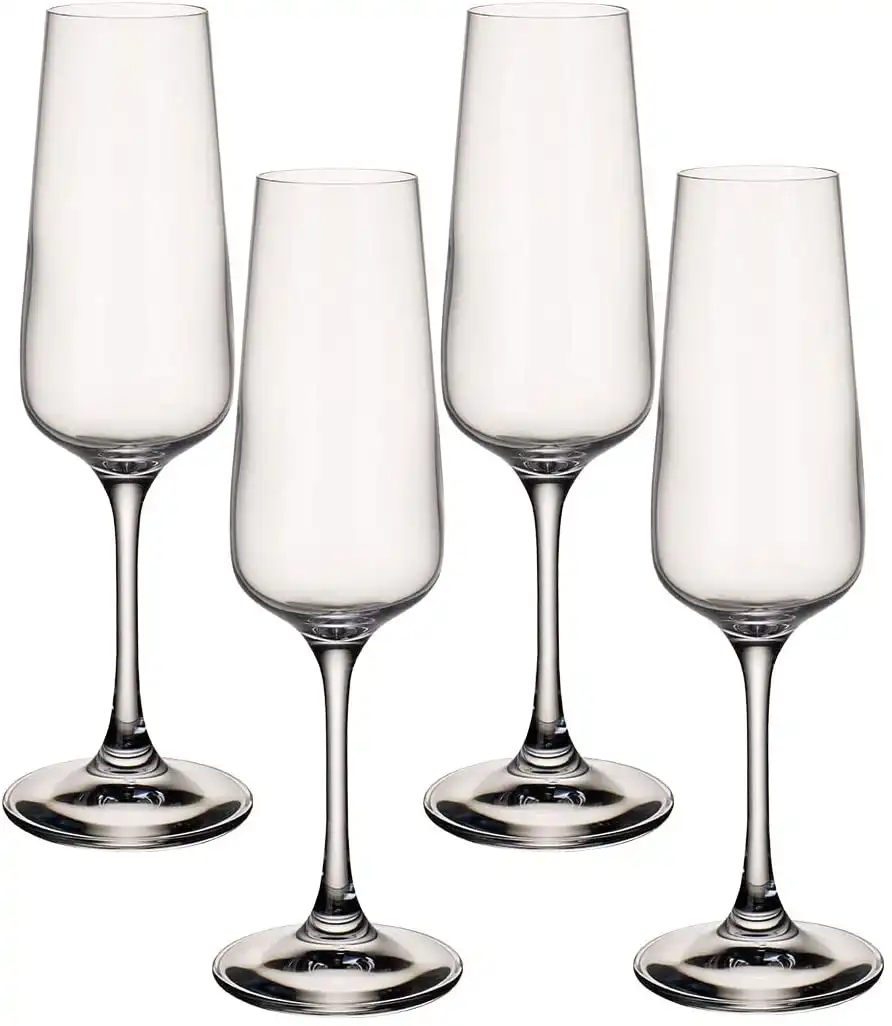 Villeroy & Boch Ovid Calice Flute Champagne 25 cl Set 4 Pz Calici in Cristallo