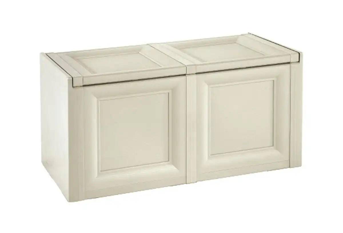 Tontarelli Baule Esterno Resina Coperchio 86x40x42 cm Angora 8086012 Omnimodus
