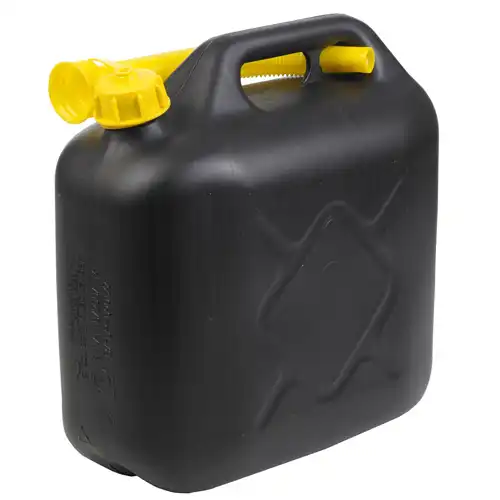 Tanica Da 20 Litri Con Tubo Flessibile Per Acqua Benzina Diesel Carburante Nero