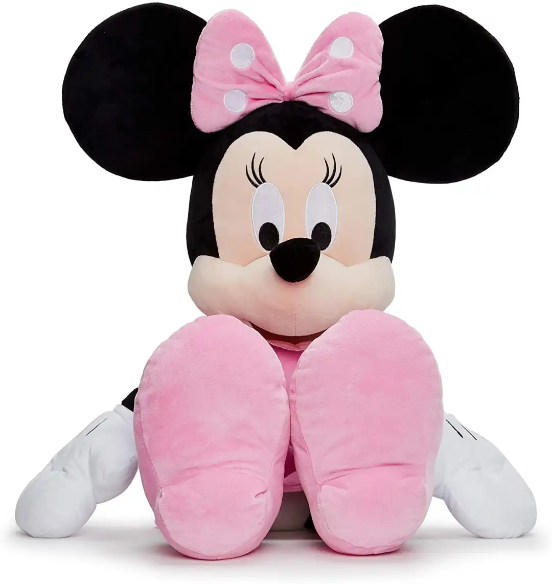 Peluche Disney Minnie Classica 80cm Rosa Glitter Originale Ragazza Bambina