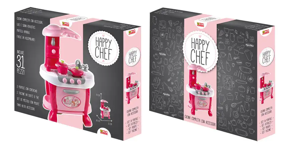 Cucina Giocattolo Per Bambine Con Accessori Forno Luci Suoni Altezza 73 Cm