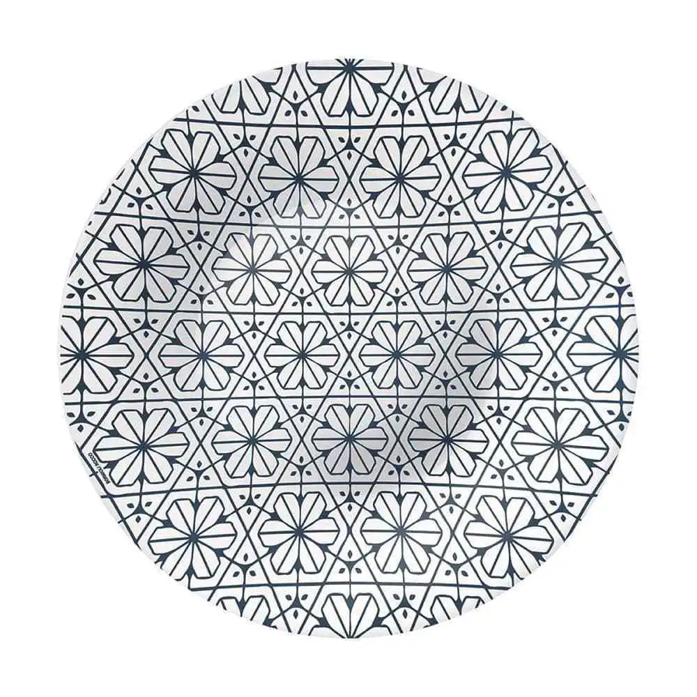 Servizio Piatti Da Tavola In Arcopal 36 Pz Maiolica Blue Bormioli x 12 Persone