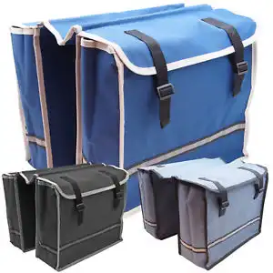 Borsa Posteriore per Bici Bicicletta Porta Pacchi con 2 Tasche Impermeabile