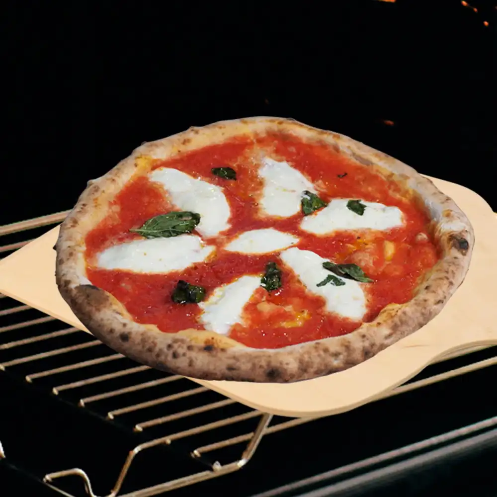 Pala Pizza XL Tagliere Vassoio In Legno Di Betulla 50x37cm Con Impugnatura