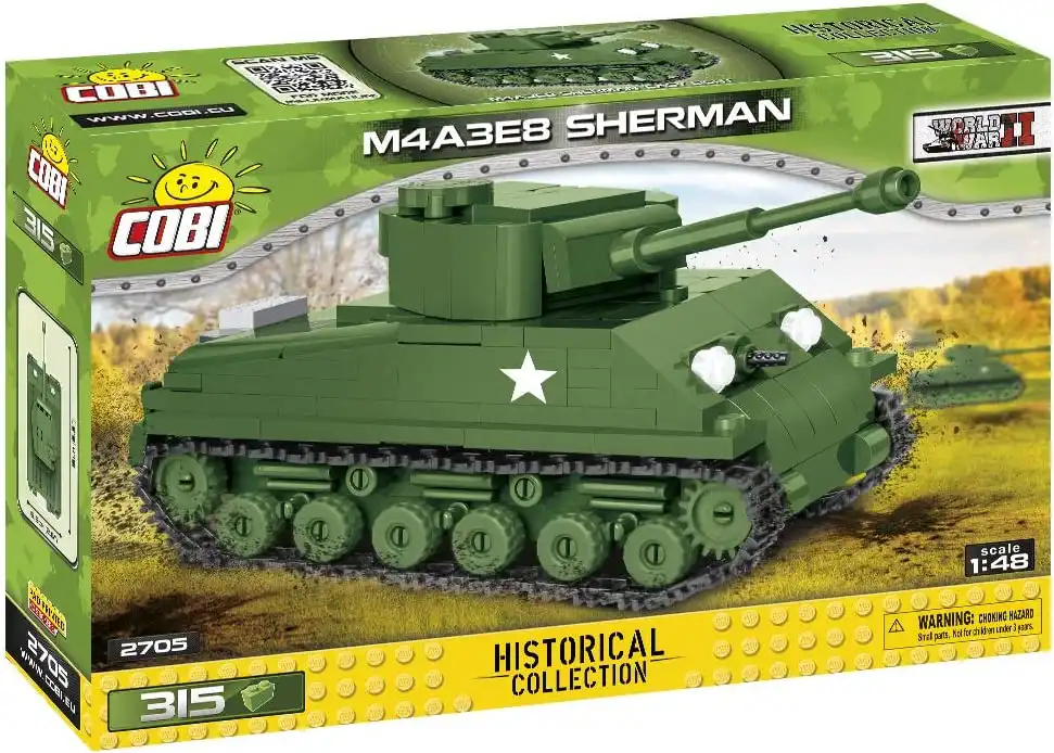 Set Costruzioni Cobi World War II - 316Pcs Hc Wwii/2705/M4A3E8 Sherman