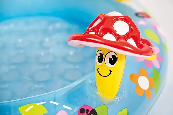 Piscina Gonfiabile Bambini Fungo Con Tetto Mare Piscina Giardino Spiaggia