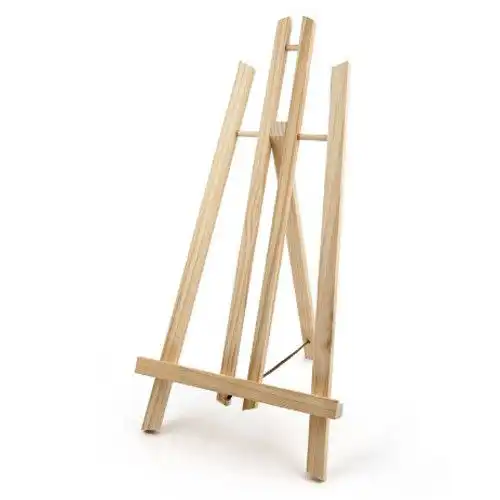 Cavalletto Artistico Supporto per Tela Pieghevole Legno 50cm Area Disegno Artico