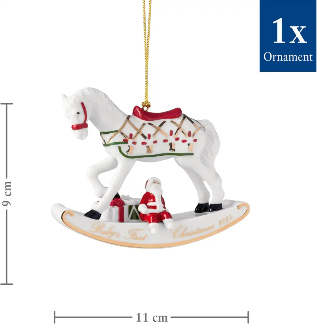 Villeroy & Boch Annual Ornaments Addobbo Albero di Natale Cavallo a Dondolo 7cm