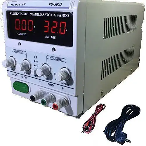 Alimentatore Stabilizzato Da Banco Trasformatore Corrente Fino a 30V e 5A