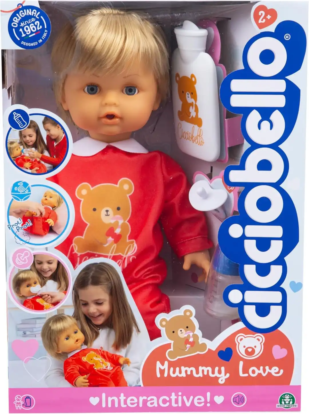 Cicciobello Mummy Love Bambola Interattiva da 42 cm con Funzioni Realistiche 2+