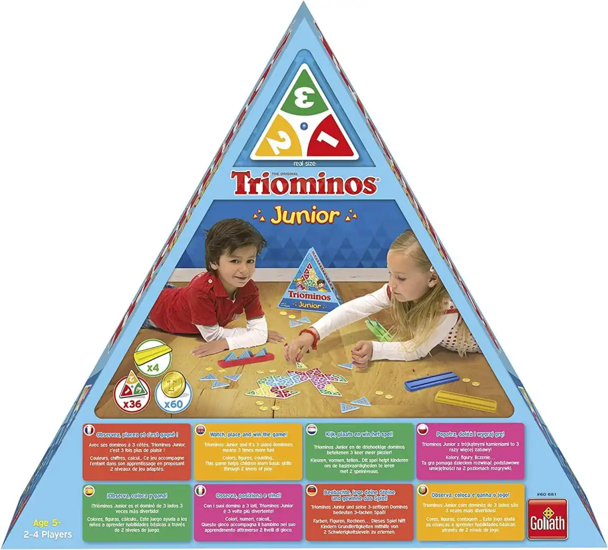 Triominos Junior Gioco da Tavolo Classico per Bambini Domino con Strategia 5+
