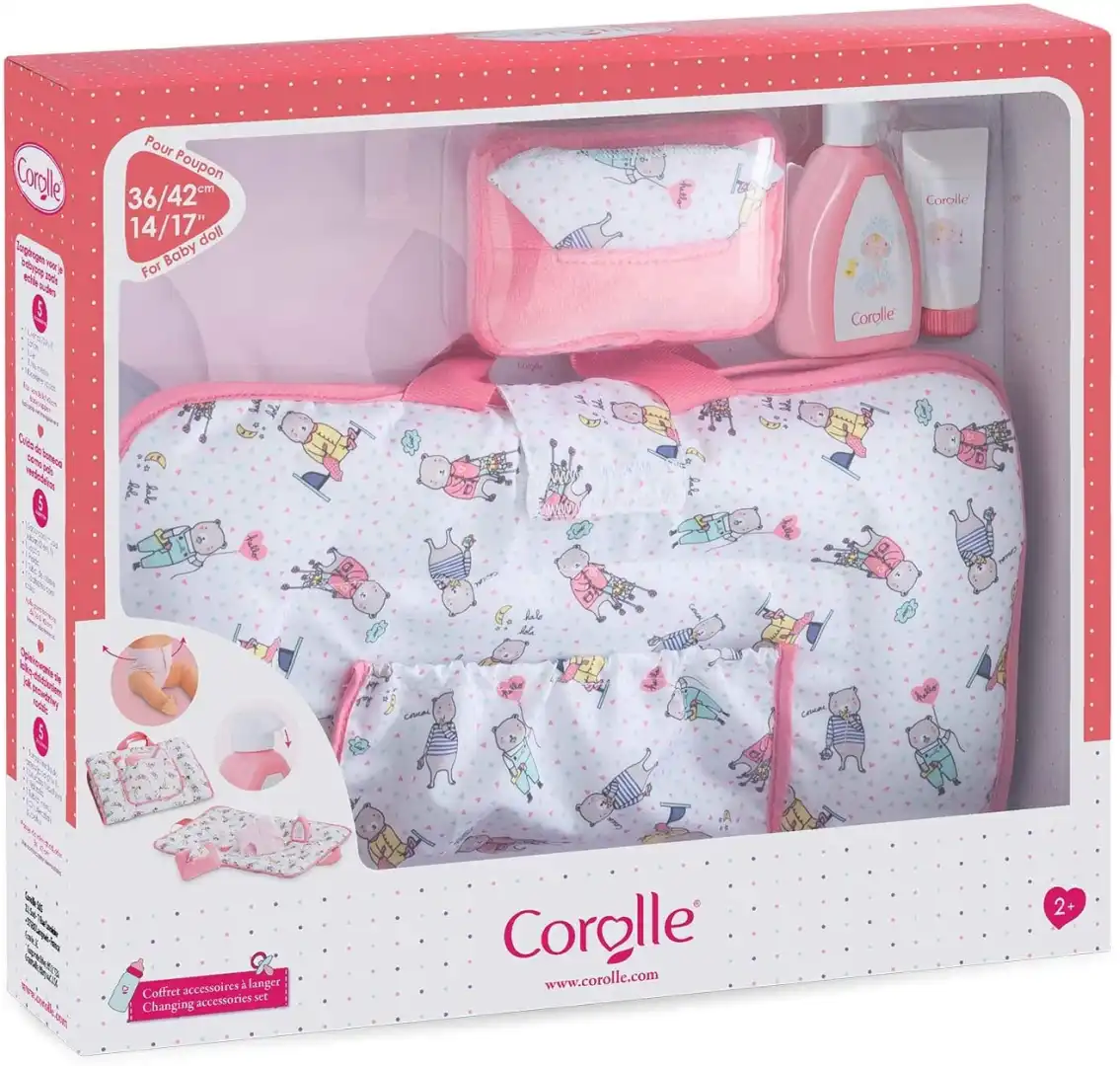 Corolle MGP Borsa Fasciatoio con 5 Accessori per il Cambio della Bambola