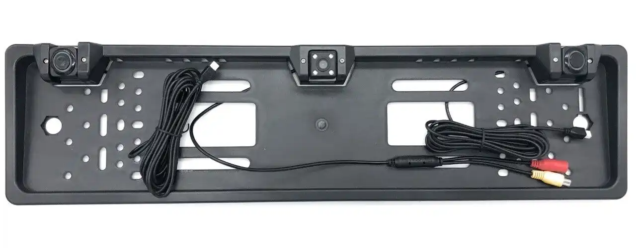 Kit Auto Porta Targa con Telecamera Posteriore e 2 Sensori Kit Retromarcia
