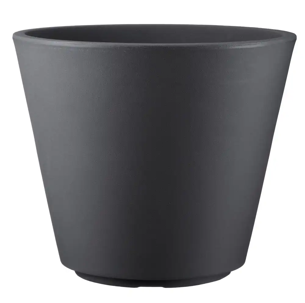 Vaso Fioriera Ribeira Essential 40 Antracite Sabbiato 38x21,5xh35cm in Plastica