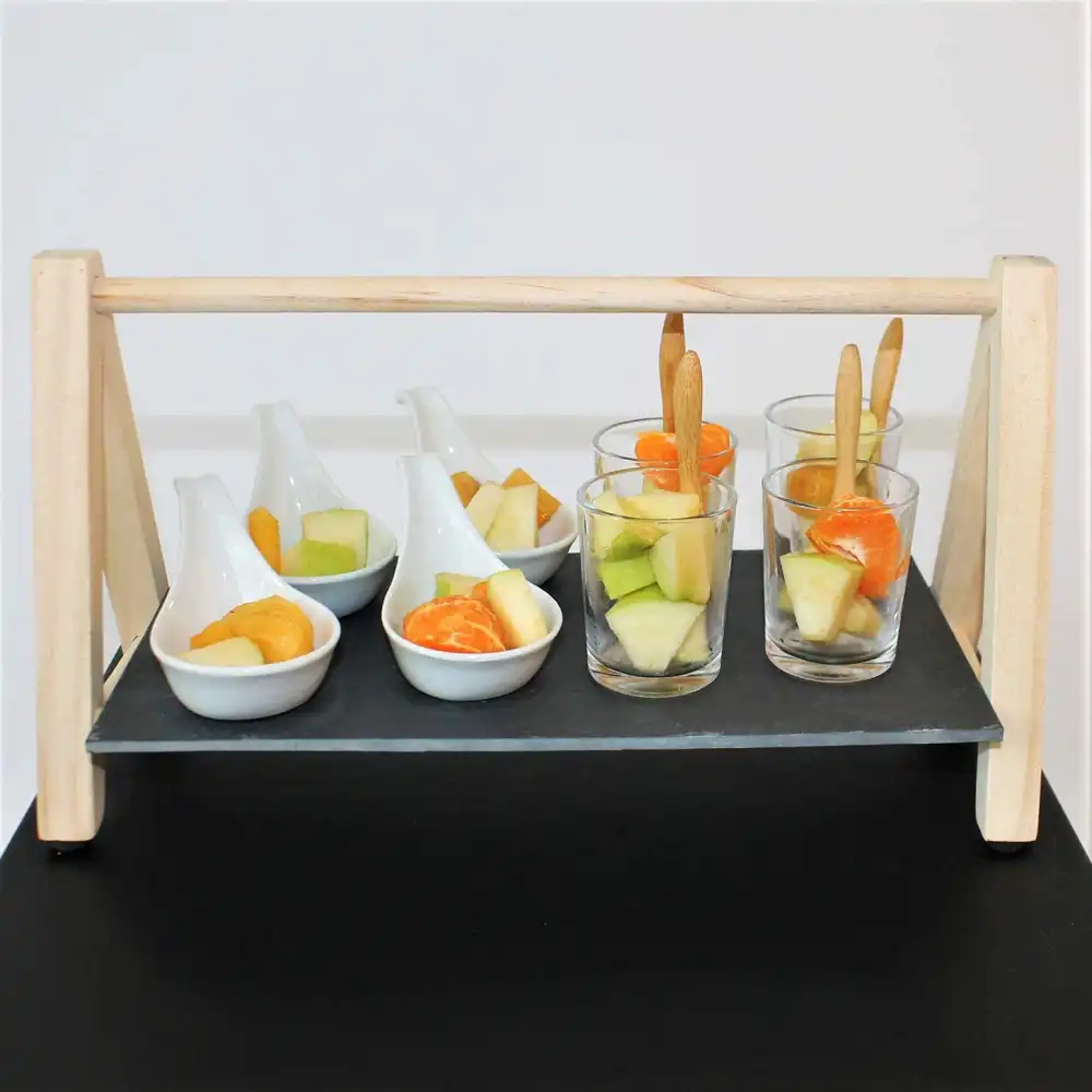 Set 13pz Aperitivo Alpina Vassoio Per Antipasti con Tazzine Ciotole e Cucchiaini
