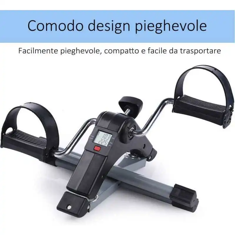 Pedaliera Mini Cyclette Riabilitazione Gambe e Braccia Ginnastica Passiva Bike