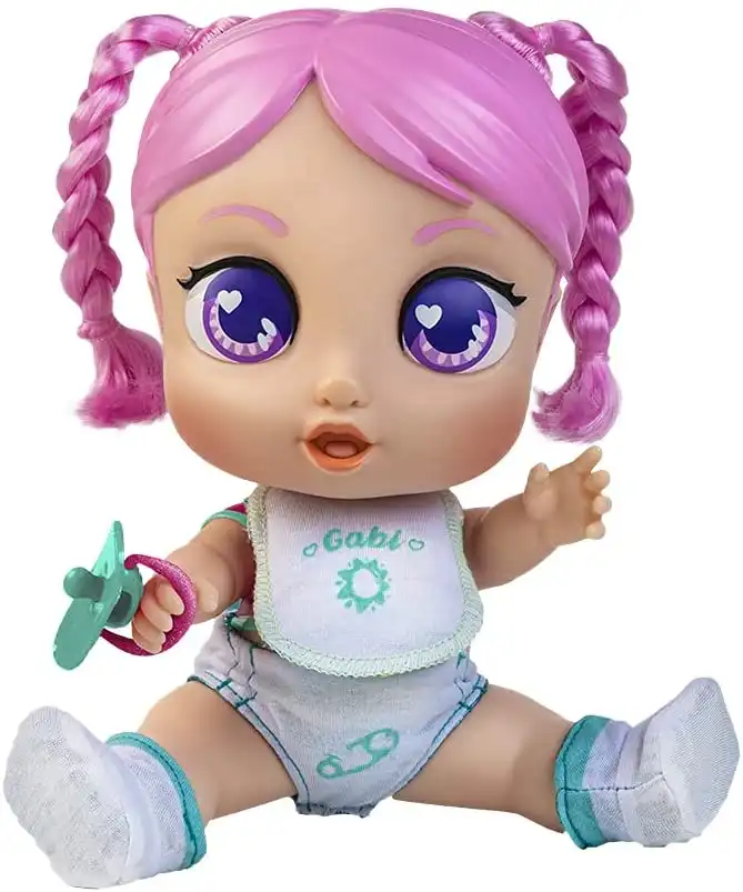Gabi Super Cute Little Babies Rocco Giocattoli 33x13x23cm Bambola con Biberon