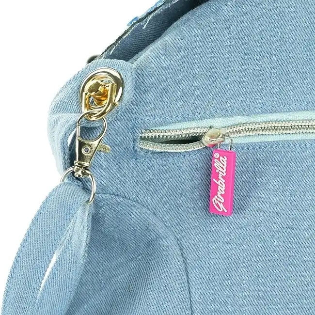 Zaino zainetto girabrilla tracolla jeans paillettes con bretelle bretella borsa
