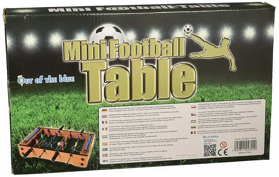 Mini Calcetto Da Tavolo In Legno Calcio Balilla Biliardino Con Pallina Inclusa