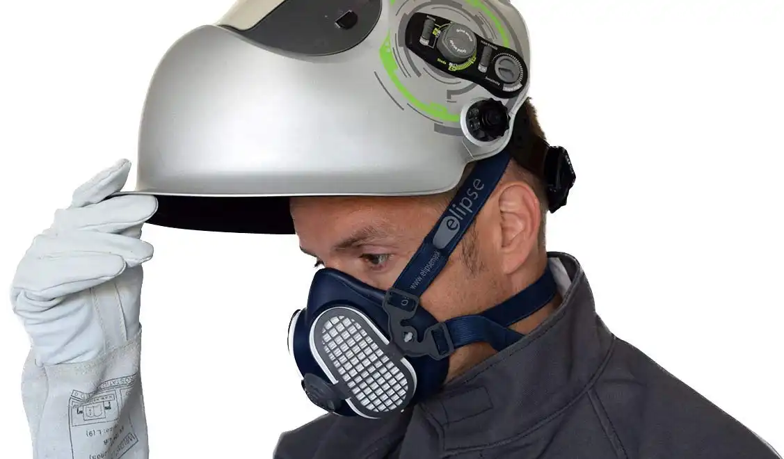 Maschera Per Polveri Antiodore Respirazione Facciale Con Filtri Sostituibili S/M