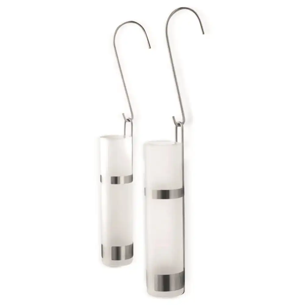 Evaporatore Umidificatore per Termosifone in Acciaio e Vetro Set 2 Evaporatori
