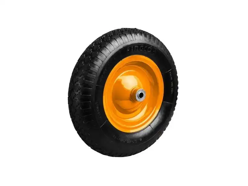 Ruota pneumatica gommata Con Cuscinetti per carrello 16 Pollici 16''x4,00-8