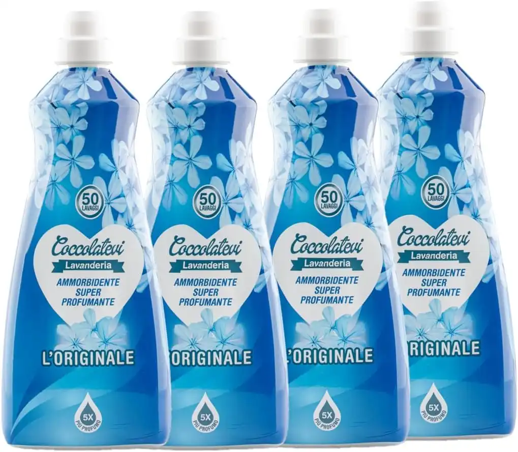 4x Coccolatevi Lavanderia Ammorbidente Super Profumante L'Originale 4x1250ml