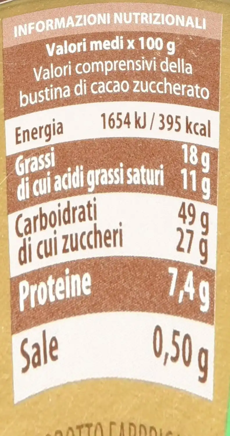 Bauli Pandoro Chocolate Gr.750 Con Crema al Cioccolato e Cacao Zuccherato