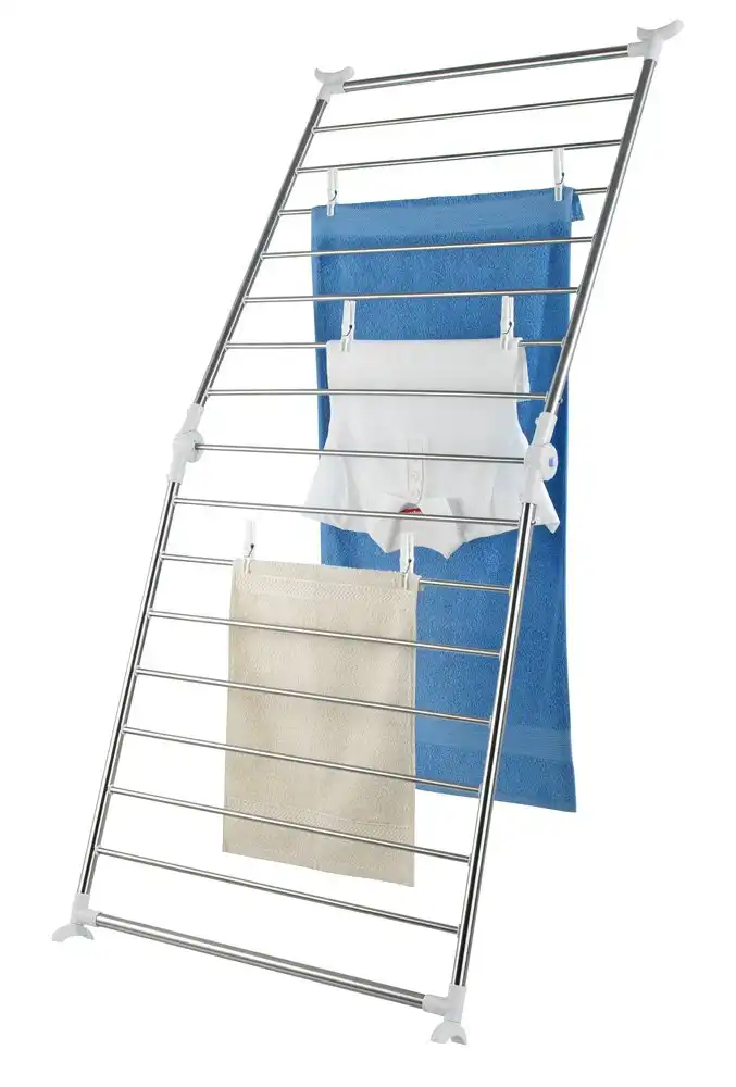 Stendino Stendibiancheria Per Vasca da Bagno Profi Pieghevole 11Mt in Acciaio