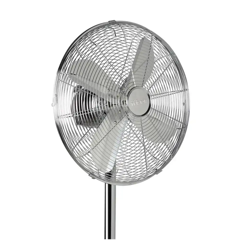 Tristar Ventilatore a Piantana 4 Pale 40cm Potenza 50W 3 Velocita' in Acciaio
