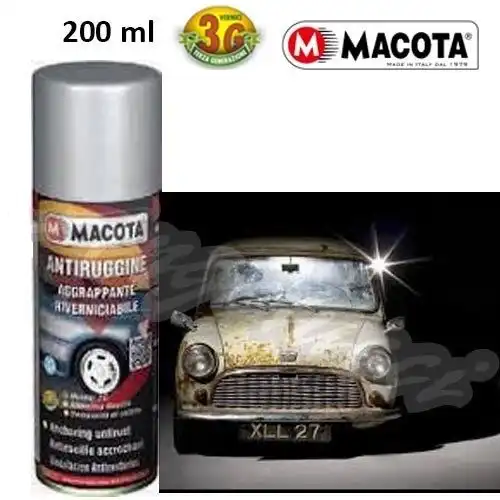 Macota Antiruggine Spray Fondo Aggrappante Riverniciabile Vernice Anti Ruggine