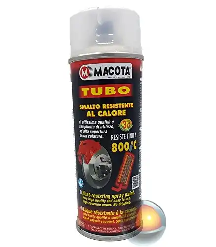 MACOTA Alte Temperature Vernice Spray Pinze Freno Marmitte Tuning Trasparente