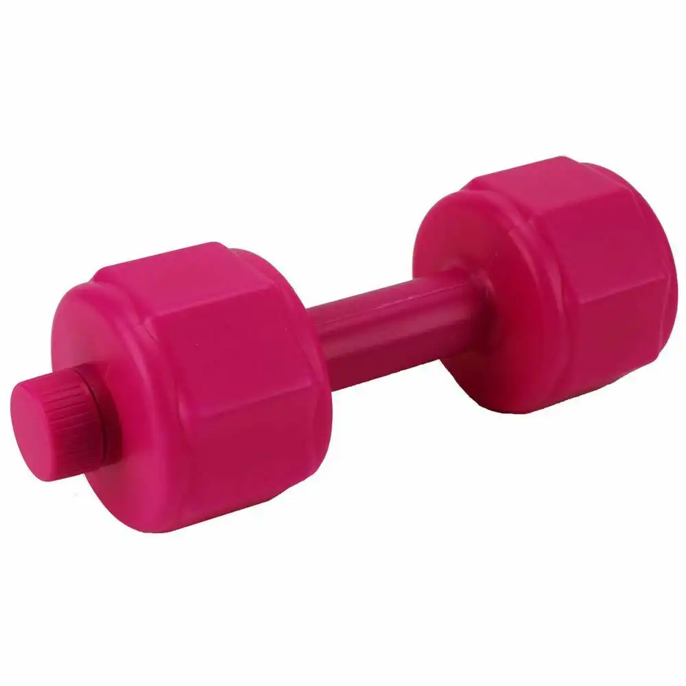 Set 4 Pesi Manubri da 1kg Esercizi Fitness Palestra da Riempire Acqua Sabbia