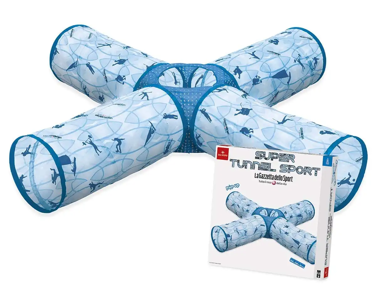 Tenda Gioco Bambini Super Tunnel la Gazzetta dello Sport Pop Up 240x240 cm
