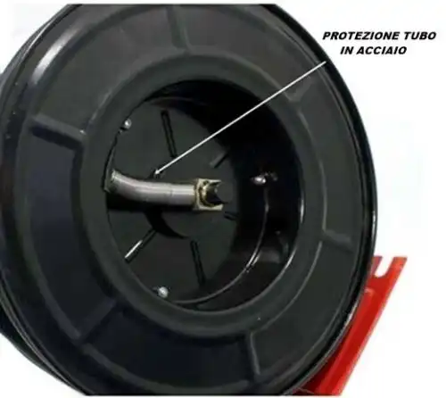 Rotolatore Avvolgitubo Tubo Gomma ad Aria Compressa 15MT Prolunga 15+1 Metri