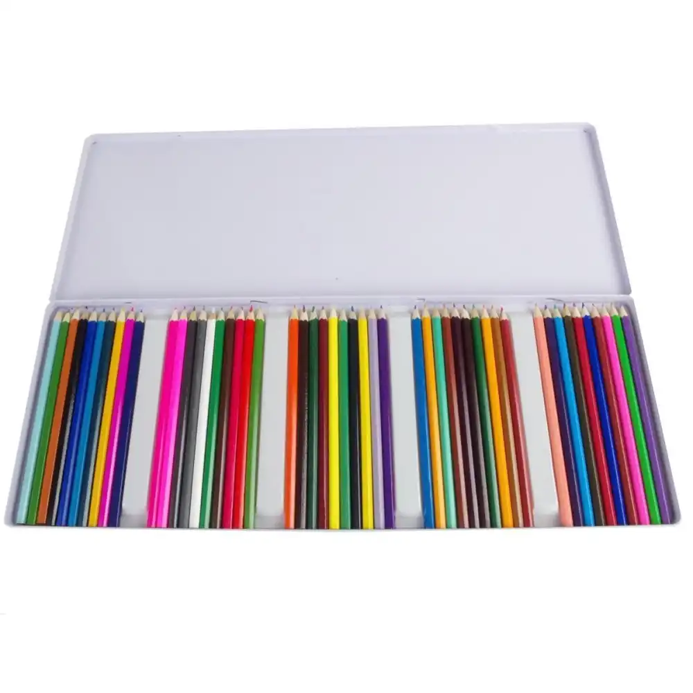 Set di 50 Pastelli Matite per Disegnare Colorare Scuola Disegno Bambini Bimbi