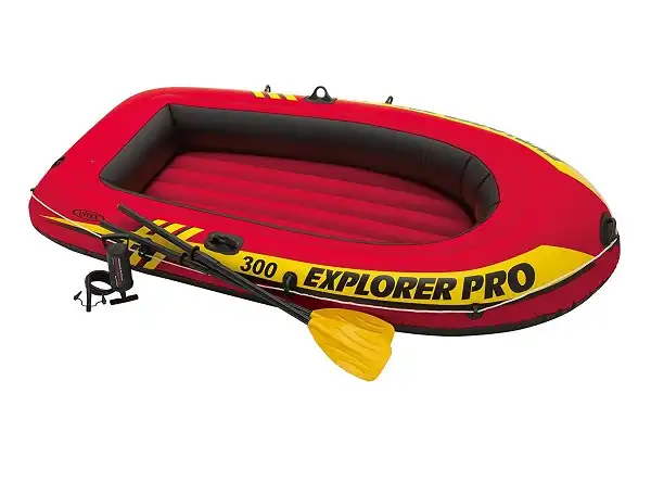 Intex Canotto Gonfiabile Gommone con Remi e Gonfiatore per Mare Piscina Fiume