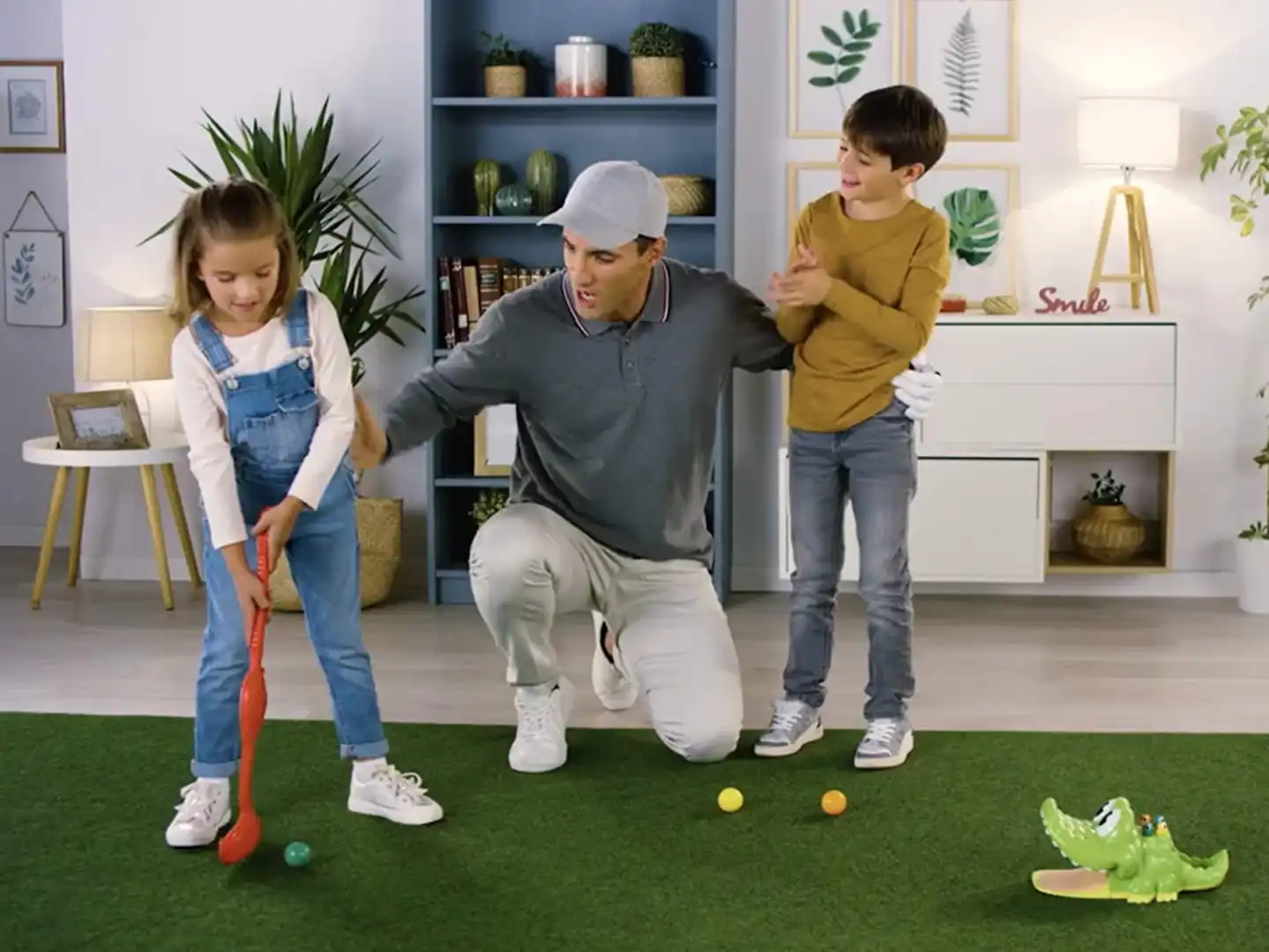 Rocco Giocattoli Crocco Golfista Gioco Mini Golf Bambini da 2 a 4 Giocatori 4+