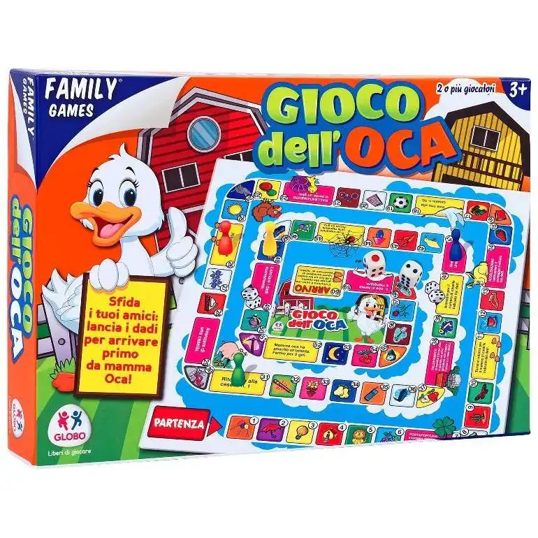 Classico Gioco da Tavolo di Societa' il Gioco dell'Oca per Giocare in Famiglia